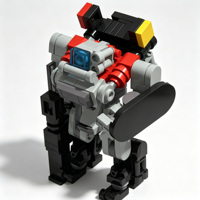 Kit de Ladrillos de Construcción Creativos STEM Fortify Defense, Unidad Defensora de Torres, Robot Mecha, Bloques de Construcción DIY, Juego de Regalo para Niños