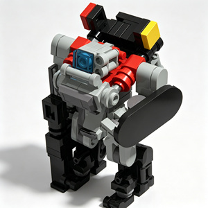 Fortify Defense STEM Creative Assembly Bricks Kit <b>Tower</b> Defender Unit‑1 Robot Mecha DIY Building Blocks Play Set For <b>Boy</b> Gift - Product Image 1
