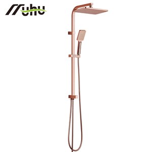 Sistema de Ducha de Pared Premium en Acero Inoxidable SS304 Dorado con Cabezal de Ducha y Manguera Flexible - Product Image 2