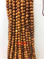 Vente en gros de perles en vrac chapelet bricolage perle de prière wengé if bois de thuja bois ébène bois de santal palissandre brin de perles en bois pour bijoux