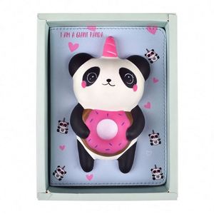 Wholesale <b>Cheap</b> Customizable Silicone Kawaii Cute Cartoon Leather Cover Decompression Notebook - Product Image 2