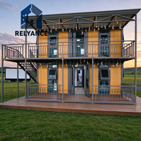 Villa modulaire extensible de luxe à économie d'énergie RELYANCE, maison préfabriquée personnalisable pour résidence et hébergement de glamping