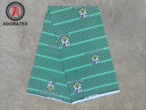 Tissu en polyester super wax impression uniforme scolaire tenue des élèves propagande activité étoffe teinte polyester <span class=keywords><strong>coupon</strong></span> - Product Image 3