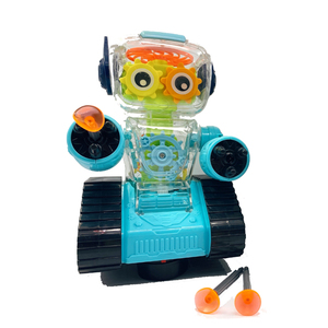Nuovo Prodotto: <span class=keywords><strong>Robot</strong></span> Giocattolo Elettrico con Ruota Dentata, Gioco di Tiro con Suoni e Luci - Product Image 1