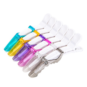 Pinzas para el cabello de plástico multifuncionales, pinzas de cocodrilo para salón y hogar, pinzas de pico de pato para teñir y peinar el cabello, pinzas de tiburón - Product Image 1