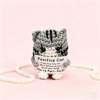 Kit de crochet populaire pour figurine de chat mignonne, amigurumi au design original, cadeau pour les amateurs de loisirs créatifs, fait main pour offrir, peluche en fil DIY
