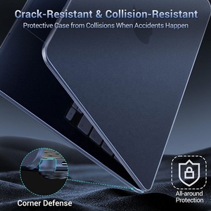 Étui mat givré pour <span class=keywords><strong>MacBook</strong></span> Neo <span class=keywords><strong>13</strong></span>" 2026 A3404 (4 en 1) Kit Coque rigide ultra-fine résistante aux traces de doigts Protection de l'écran - Product Image 5