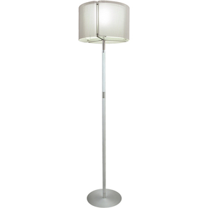 Lámpara Pie IVONE 1xE27.40 cm Blanco/Níquel - Product Image 1