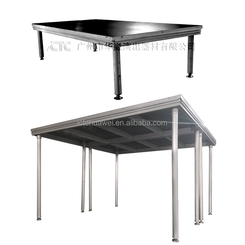 Concert Aluminum Wedding Arylic or Wood Top Event Round Stage Platform