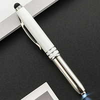 Stylet tactile 3 en 1, stylo à bille en métal promotionnel avec lumière LED, pointeur laser avec lumière, adapté aux médecins