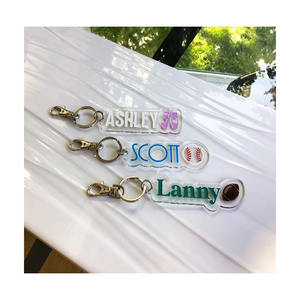 Llavero con Monograma Personalizado, Bolsa Acrílica, Etiqueta de Nombre, Fiambrera, <span class=keywords><strong>Polaroid</strong></span>, Letras, Borla - Product Image 2