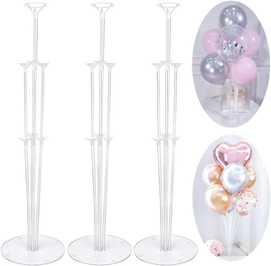 Wholesale Birthday Party Decoration Balloons Accessories <b>Clear</b> Plastic Balloon <b>Table</b> Stand Floating With Cups - Product Image 1