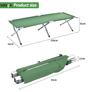 <span class=keywords><strong>Lit</strong></span> de camping pliable en aluminium ultraléger, <span class=keywords><strong>lit</strong></span> de camp compact portable pour les situations d'urgence en plein air, idéal pour les voyages, la randonnée et les aventures - Product Image 3