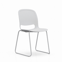 Chaises de salle à manger en plastique minimalistes, légères, empilables, durables, en PP, respectueuses de l'environnement, directement de l'usine. Pour la maison et les restaurants