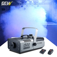 Machine à fumée LED RGB de sécurité 1500W avec télécommande manuelle pour scène, mariage, fête