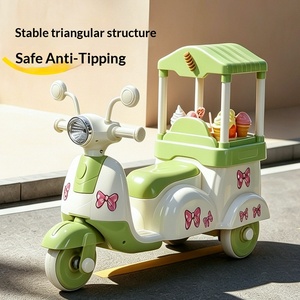 Nuevo Modelo 2026, Coche de Juguete con Forma de Camión de Helados para Niños, Triciclo de Plástico para Niños de <span class=keywords><strong>1</strong></span> a 5 Años con Luces y Música - Product Image 1