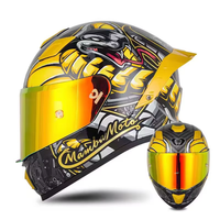 Nouveau casque de moto à visière unique intégral avec réduction du bruit pour hommes et femmes
