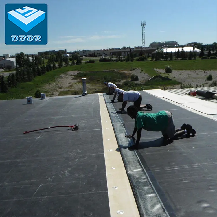 Membranes géomembranes d'étanchéité en caoutchouc EPDM pour étang à poissons de piscine 1.0mm 1.2mm 1.5mm 2.0mm Film de toit