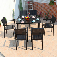 Table de café rectangulaire en plastique, multifonctions, table d'extérieur en bois, offre spéciale, livraison gratuite