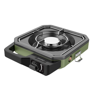 כיריים מחנאות 2 מבער מתקפל עם צלחת אפייה ונשא שקית נייר נייד תנור עם 2 מבערי מתכווננים - Product Image 5