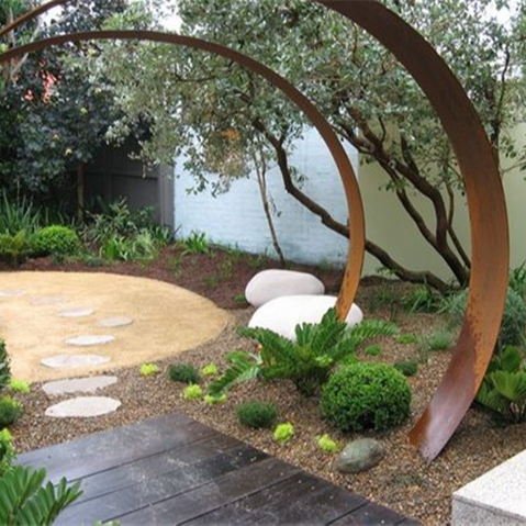 Corten – pergola en acier métal, pergola en treillis, pergola de jardin en métal