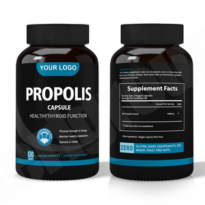 Ekstrak Bee <span class=keywords><strong>Propolis</strong></span> Label pribadi 1000mg kapsul suplemen Bee <span class=keywords><strong>Propolis</strong></span> - Product Image 1