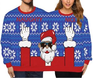 <span class=keywords><strong>Pull</strong></span> de Noël <span class=keywords><strong>moche</strong></span> personnalisé en usine ODM OEM <span class=keywords><strong>Pull</strong></span> de Noël en vrac pour deux personnes imprimé en 3D Couple Père Noël drôle Double <span class=keywords><strong>Pull</strong></span> de Noël - Product Image 2
