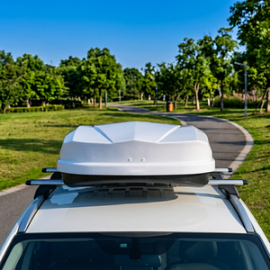 Boîte <span class=keywords><strong>de</strong></span> transport pour <span class=keywords><strong>toit</strong></span> <span class=keywords><strong>de</strong></span> voiture 350L, ouverture double latérale universelle, design aérodynamique/sportif, ABS+PMMA, étanche, boîte <span class=keywords><strong>de</strong></span> rangement pour <span class=keywords><strong>toit</strong></span> <span class=keywords><strong>de</strong></span> voiture - Product Image 3