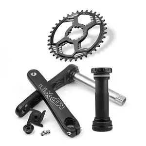 PROWHEEL ضيق واسعة 28 30 32 34 36 38T GXP Chainrings من 170 مللي متر الثلوج الدهون الدراجة دراجة Crankset مع BB