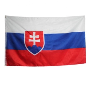 3 pies x 5 pies <span class=keywords><strong>Eslovaquia</strong></span> <span class=keywords><strong>Bandera</strong></span> eslovaca Poliéster Banderas nacionales eslovacas Poliéster con ojales de latón 90x150cm - Product Image 1
