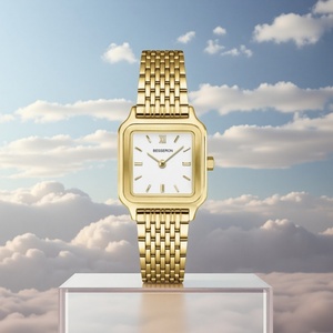 Reloj de Pulsera de Cuarzo Cuadrado de Acero Inoxidable para Mujer, Resistente al Agua, Estilo Minimalista, con Logotipo Personalizado, Gran Venta - Product Image 1