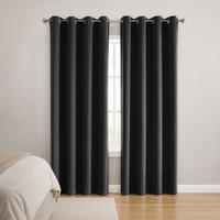 TIANYUN Rideaux occultants pour petites fenêtres, à œillets, isolation thermique (froid/chaud), protection UV, tissu épais uni, pour salon