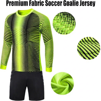 Ensemble d'uniformes de gardien de but de football personnalisés pour adultes unisexes, sans manches, respirants, anti-humidité, imprimés numériquement, taille élastique