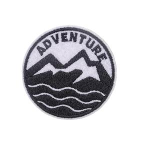 OEM Cool Park Ranger hutan Jelajahi luar ruangan menghemat petualangan anyaman alam Patch Sew-on Applique pohon label anyaman - Product Image 1