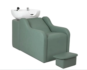 Leder Shampoo Bett Rück spülung Friseursalon Shampoo Einheit Haar wasch massage - Product Image 3
