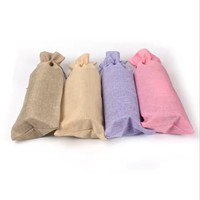 Sacs cadeaux en jute naturel avec cordon de serrage, sacs de shopping tendance pour le vin, avec motif lettres, disponibles en gros