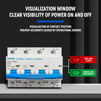 Interruptor Automático Miniatura DZ47-125DC 4P 125A CC, Capacidad de Ruptura de 6000A, MCB Solar Fotovoltaico, PA66 Ignífugo, Certificado CE