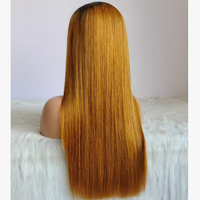 Perruques Lace Front Brésiliennes T1b Marron 100% Cheveux Humains, Tissages Frontaux, Véritables Perruques en Cheveux Naturels pour Femme