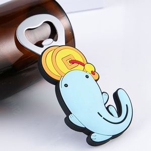 Abridor de Botellas de PVC con Diseño de Dibujos Animados, Imán para Refrigerador, Abridor de Botellas Magnético Creativo en 3D - Product Image 2