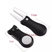 Outil de réparation de divots de golf personnalisé en plastique avec marqueur de balle magnétique, accessoire de parcours de golf