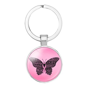 Portachiavi con nastro rosa che si prende cura del cancro al seno attività di beneficenza accessori per borse ciondolo per auto regalo portachiavi gioielli - Product Image 3