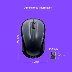 Ratón Inalámbrico Original 100% M325s, Ratón USB M325 para el Hogar, Oficina y Juegos, Portátil, Utilizable, Ahorro de Energía, Diseño Moderno M325s M32 - Product Image 3