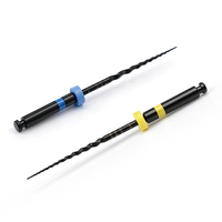 6 unidades/caja Limas Dentales de Níquel Titanio Activadas por Calor, Limas Negras de 21mm, 25mm, 31mm, Lima Rotatoria Súper para Motor Endo