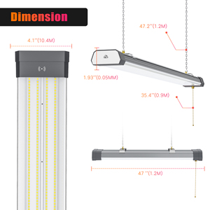 <b>LED</b> Shop <b>Light</b> 100W 120W 1.1m 5000K Daylight with Plug,Linkable <b>Led</b> Garage Ceiling <b>Lights</b>, Workshop,Hanging or Surface Mount - Product Image 3
