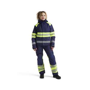 BLAKLADER - 443019778933XL Chaqueta de concha de alta visibilidad para mujer Azul marino/Amarillo-EAN 7330509855409 ROPA DE TRABAJO DE LA HI-VIS - Product Image 3