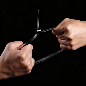 工場在庫 ナイロン66製 セルフロック式ケーブルタイ 黒 白 プラスチック製ジップタイ 長さ200mm 300mm 350mm 幅12mm 9mm 5.3mm - Product Image 5