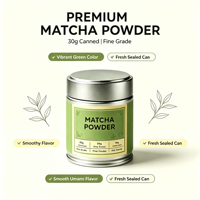 Fournisseur d'usine, marque privée, poudre de matcha cérémonielle 30g 50g 100g, boîtes de matcha, poudre de matcha