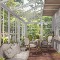 Orico — cage isolé en verre Aluminium, pare-soleil de haute qualité, modulaire de maison en verre