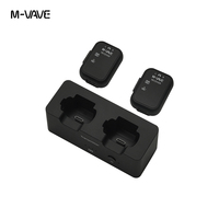 Système de monitoring d'écouteurs sans fil M-VAVE WP-12 |   Système 2,4 GHz 1T2R avec latence ultra-faible et lecture 24h/24 |   Étui de charge 1800 mAh