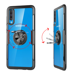 <span class=keywords><strong>Coque</strong></span> transparente pour portable avec anneau magnétique anti-rayures en TPU pour Samsung <span class=keywords><strong>Galaxy</strong></span> <span class=keywords><strong>A70</strong></span> - Product Image 1